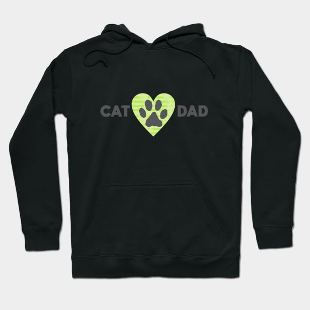 Cat Dad Hoodie by Dale Preston Design